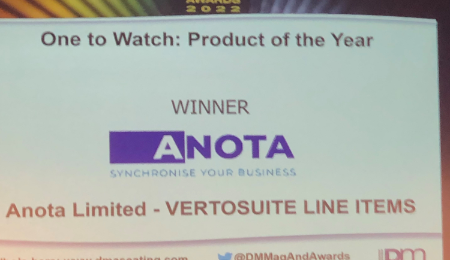 VERTOSUITE Line Items scoops accolade at the DM Awards 2022